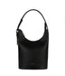 JESA Vegan Hobo Bag - Grain | Color: Black - variant::black