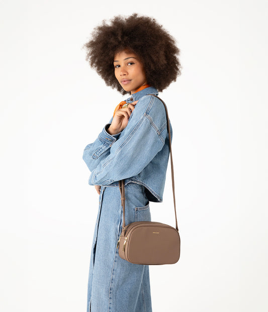 PAIR Vegan Crossbody Bag - Grain | Color: Fudge - variant::fudge