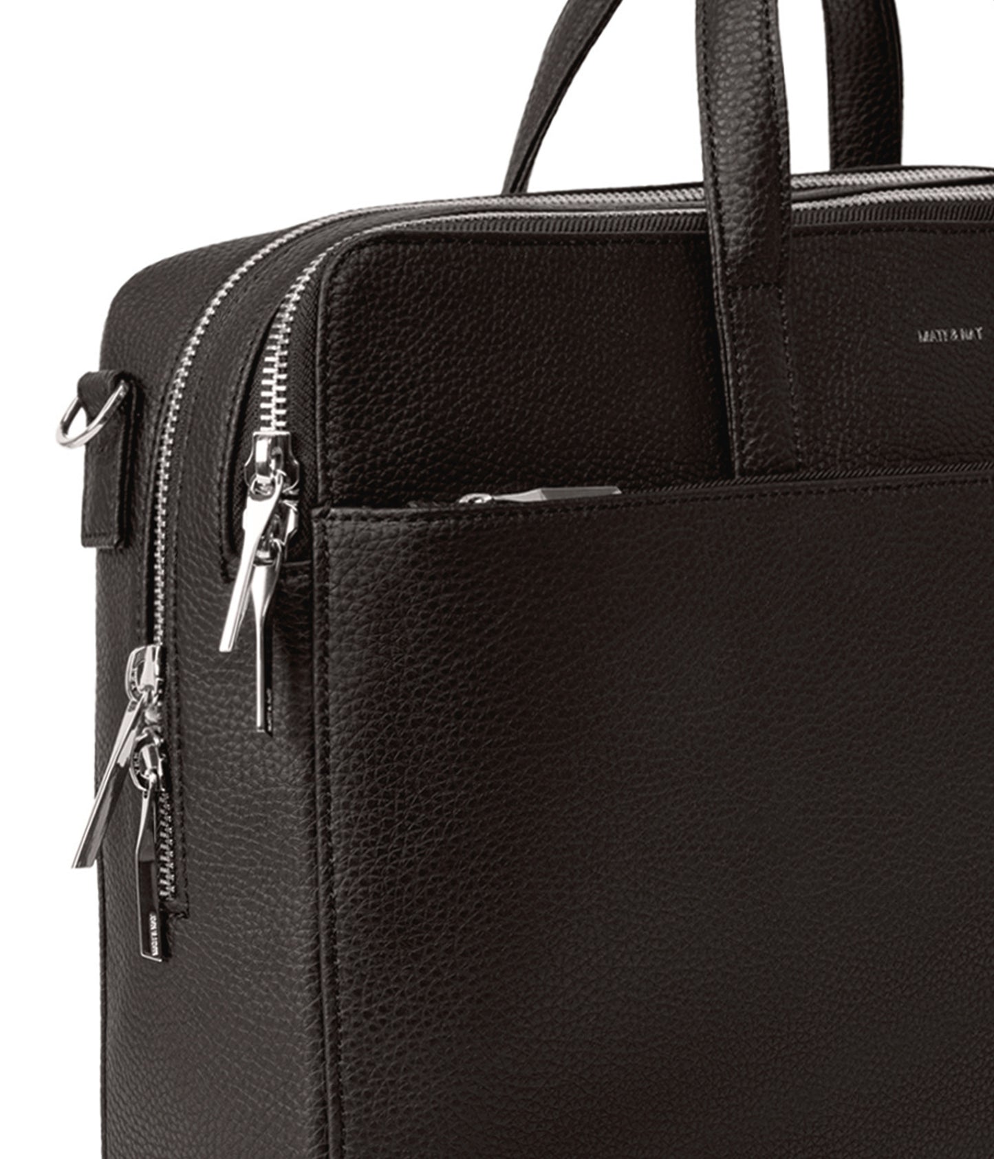TOM Vegan Briefcase - Grain | Color: Fudge - variant::fudge