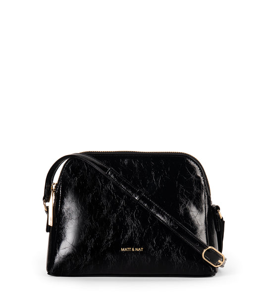 FIDA Vegan Crossbody Bag - Groove | Color: Black - variant::black