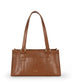 ZARIA Vegan Tote Satchel Bag - Theme | Color: Rust - variant::rust