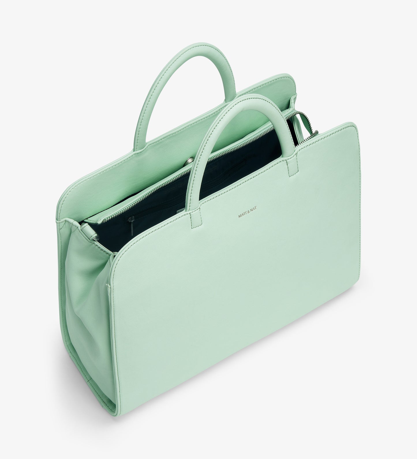 TIA Vegan Satchel - Loom | Color: Green - variant::mint