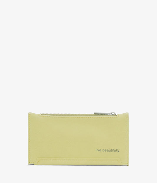 JESSE Slim Vegan Wallet - Vintage | Color: Cactus- variant::Cactus