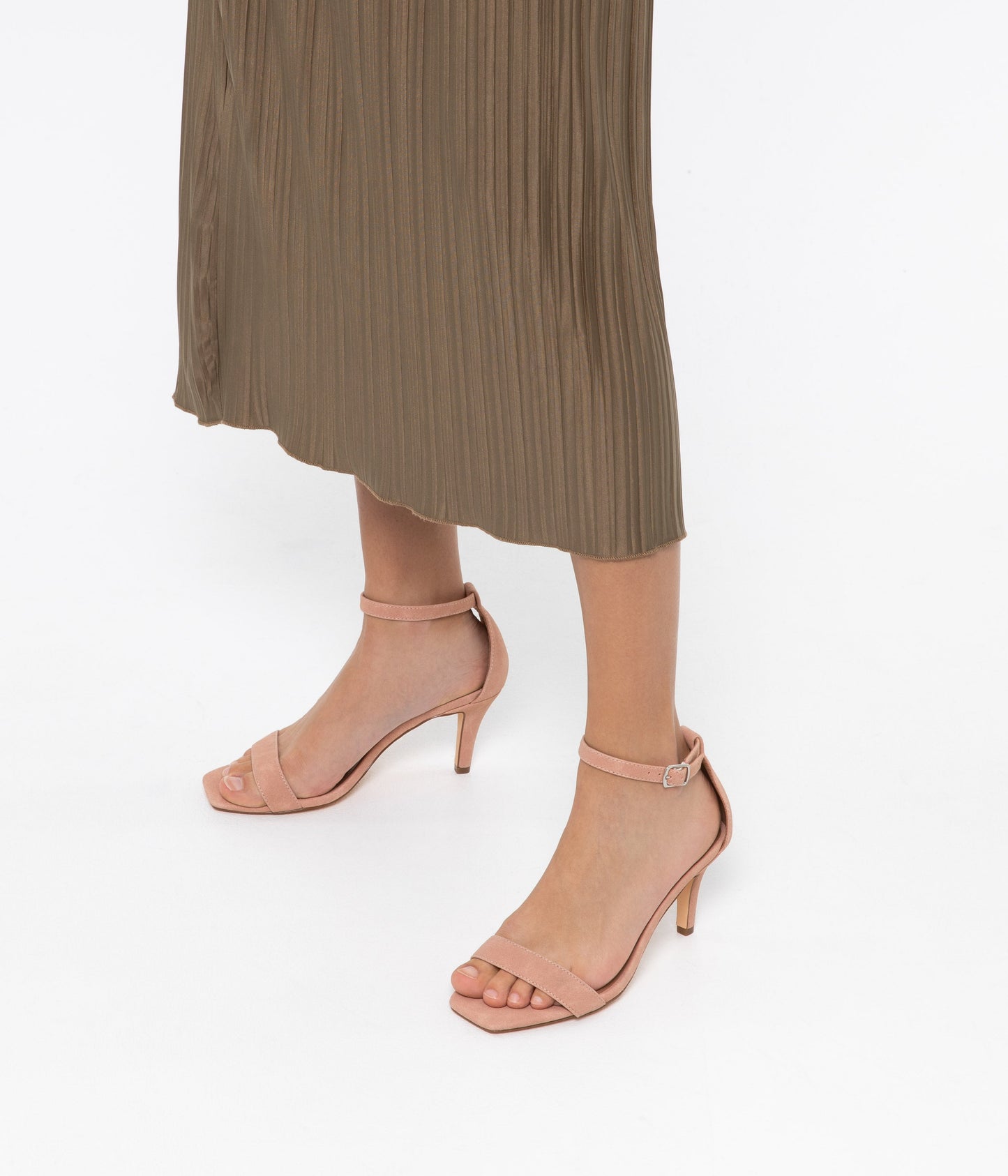 VIOLA Vegan Heels | Color: Beige - variant::nude