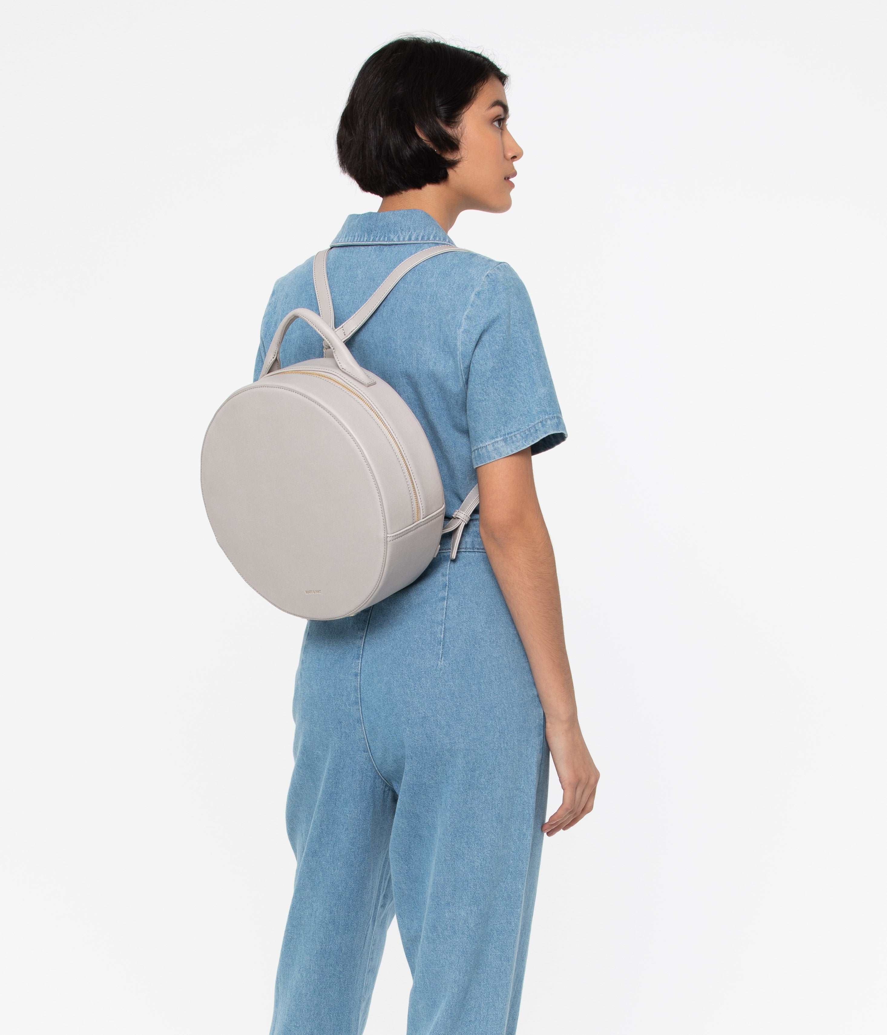 KIARA Vegan Round Backpack Vintage Matt Nat Australia