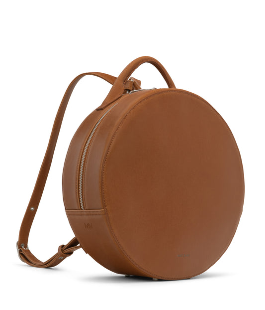 Kiara Vegan Round Backpack- Vintage | Color: Chilim- variant::Chilim