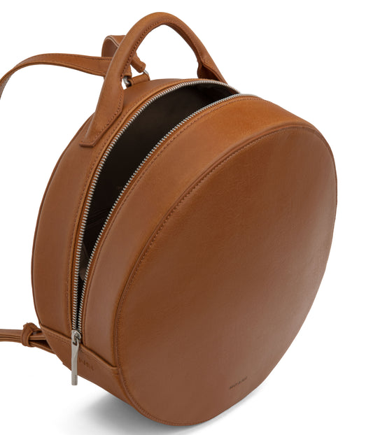 Kiara Vegan Round Backpack- Vintage | Color: Chilim- variant::Chilim