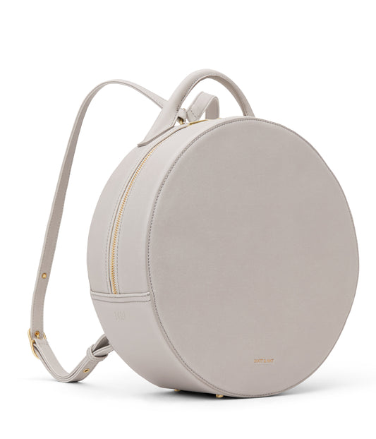 Kiara Vegan Round Backpack- Vintage | Color: Pearl- variant::Pearl