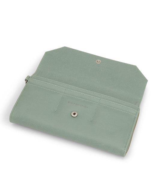 MION Vegan Wristlet Wallet - Vintage | Color: Green - variant::jade