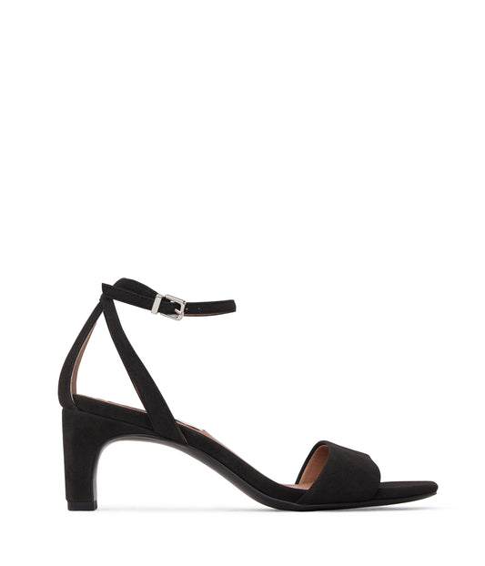 ELODIE Women's Vegan High Heel Sandals | Color: Black - variant::black