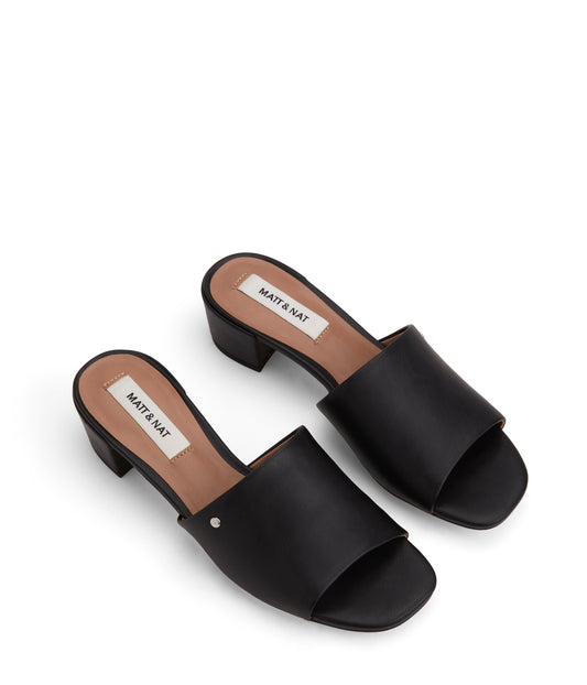 TIBI Women's Vegan Sandal Slides | Color: Black - variant::black
