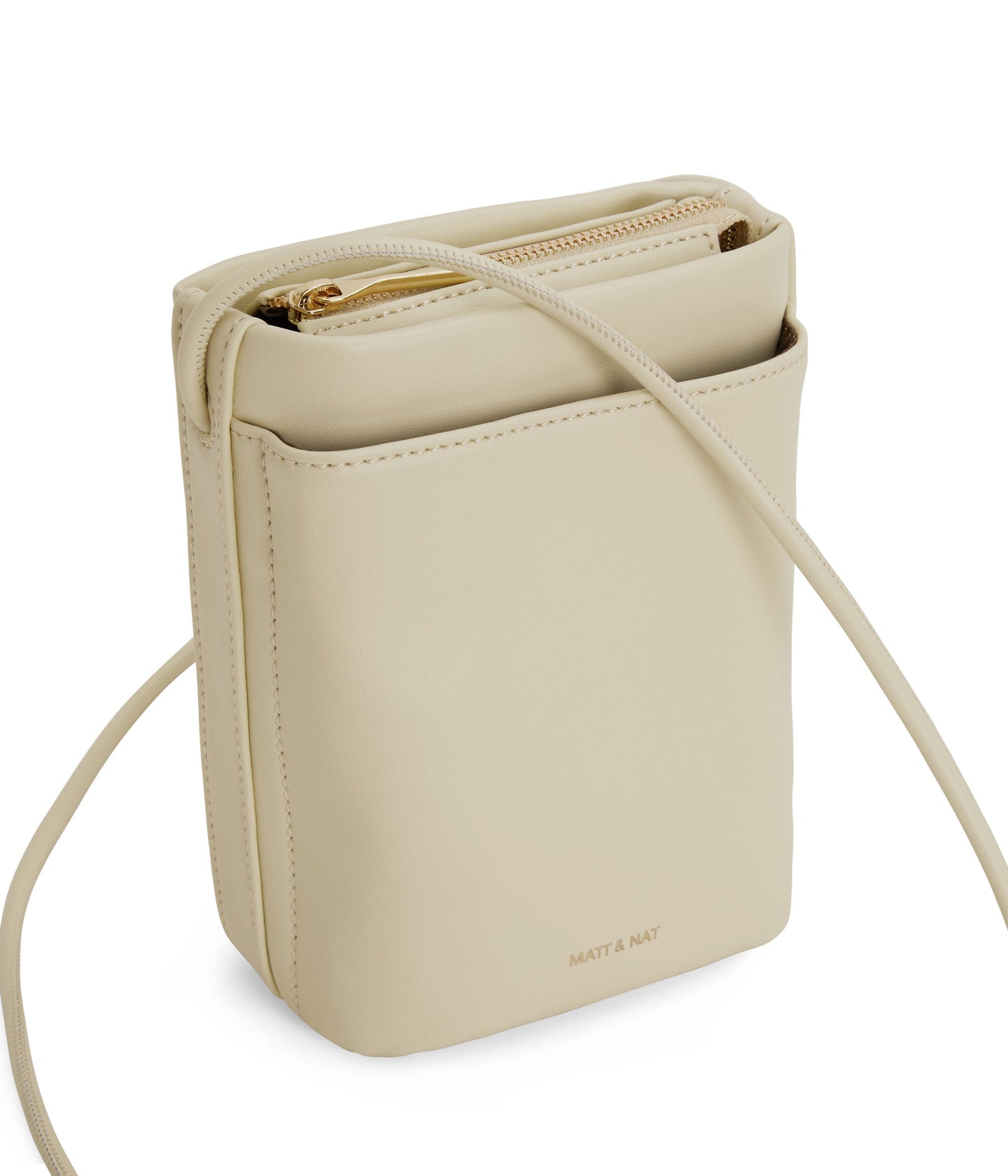 MILLE Vegan Crossbody Bag - Loom | Color: White - variant::tapioca
