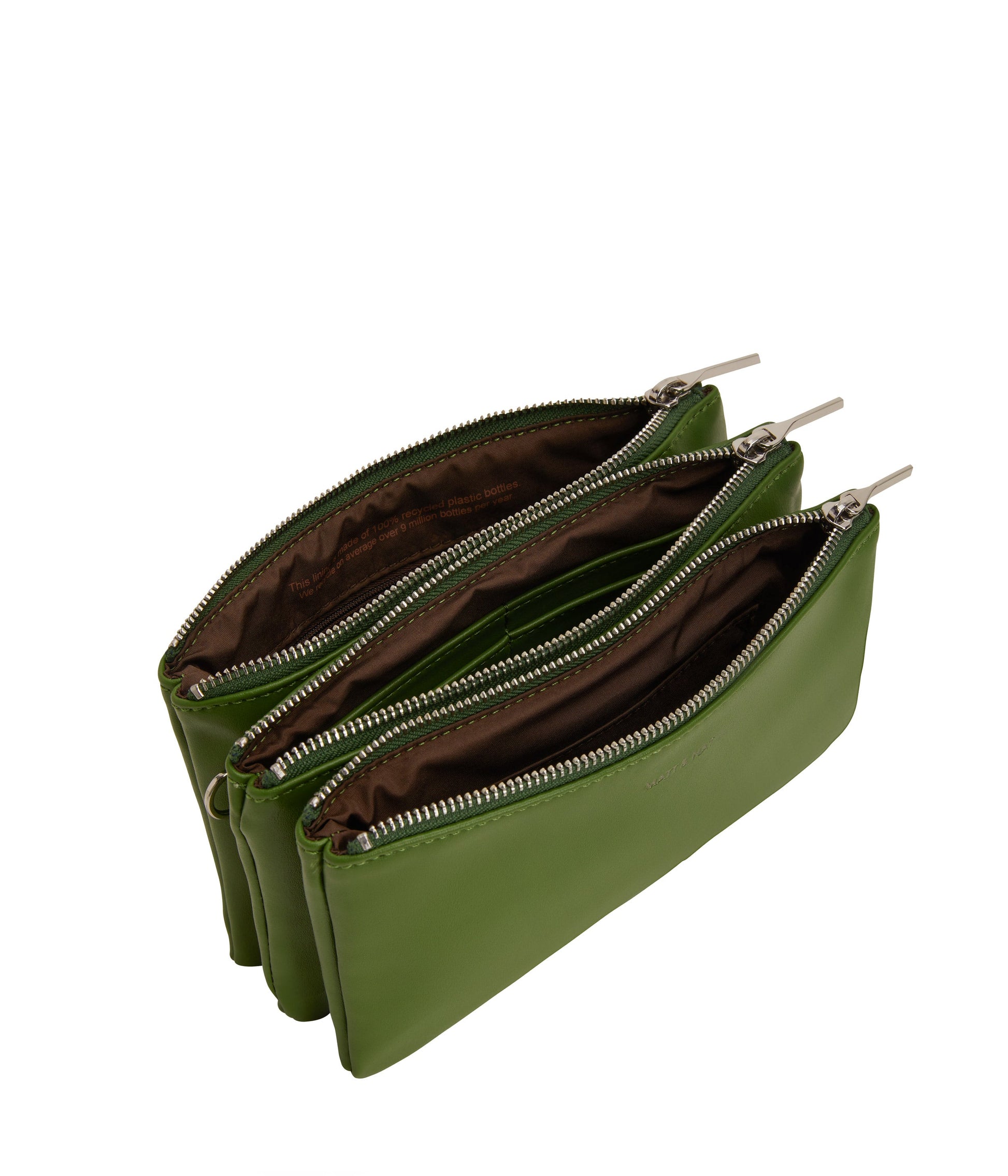TRIPLET Vegan Crossbody Bag - Loom | Color: Green - variant::parrot