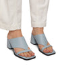 KITT Women's Vegan Block Heel Sandals | Color: Blue - variant::breeze