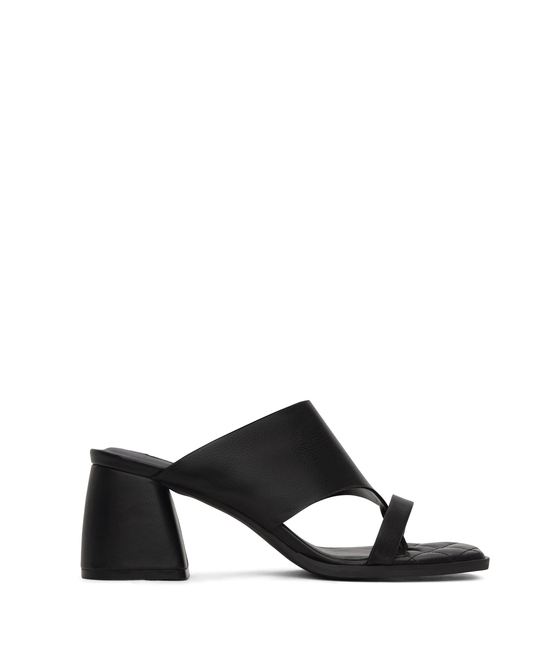 KITT Women's Vegan Block Heel Sandals | Color: Black - variant::black