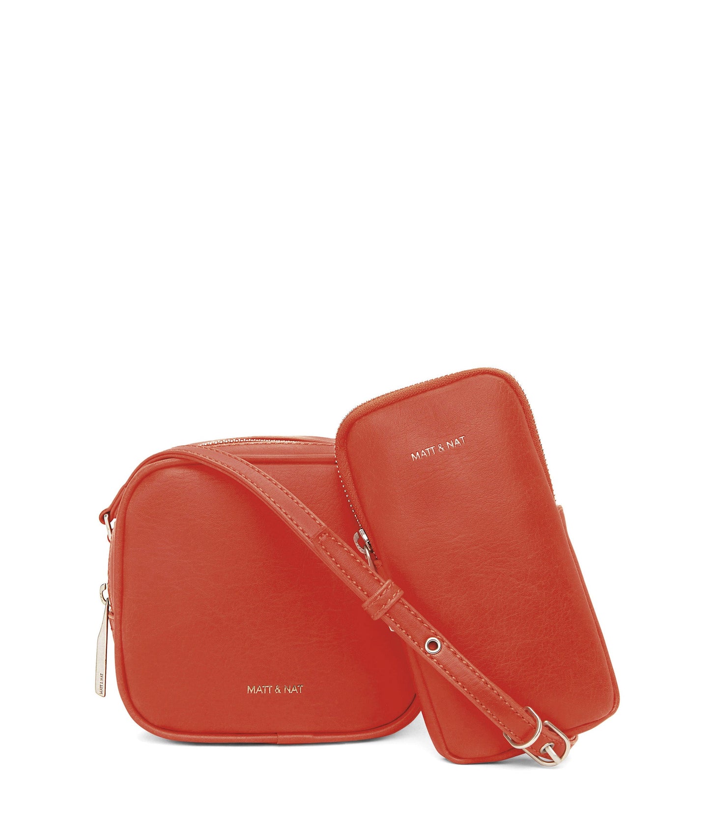 SWAE Vegan Crossbody Bag - Vintage | Color: Red - variant::cardinal