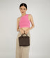 ADELSM Small Vegan Satchel - Purity | Color: Pink - variant::flora