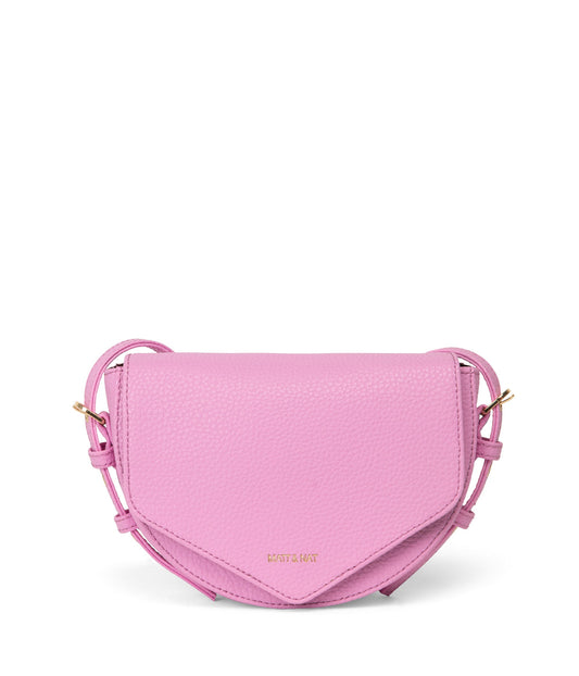 TWILL Vegan Saddle Bag - Purity | Color: Pink - variant::flora