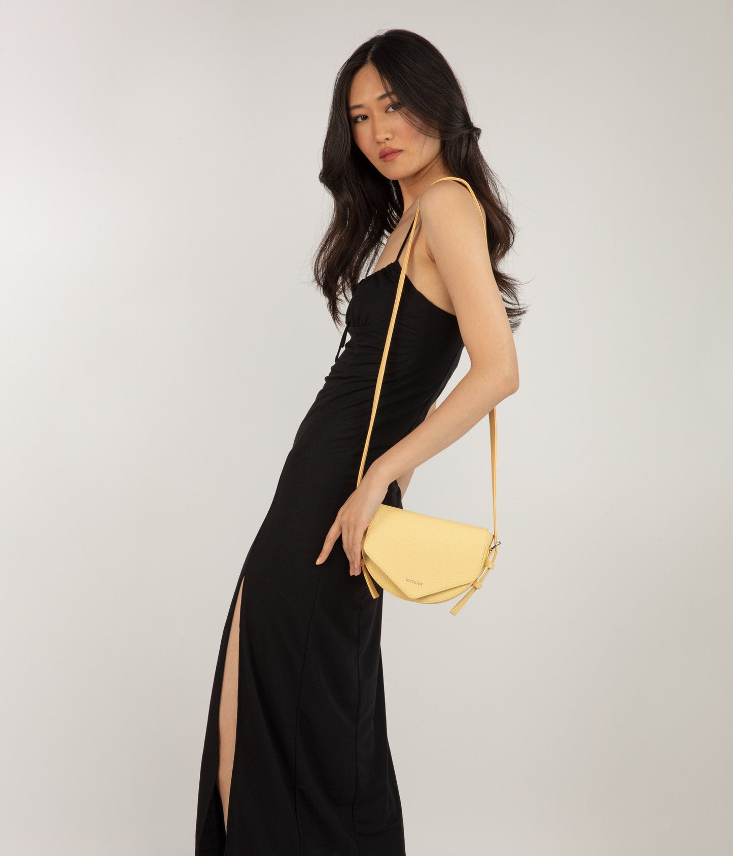TWILL Vegan Saddle Bag - Purity | Color: Yellow - variant::zest