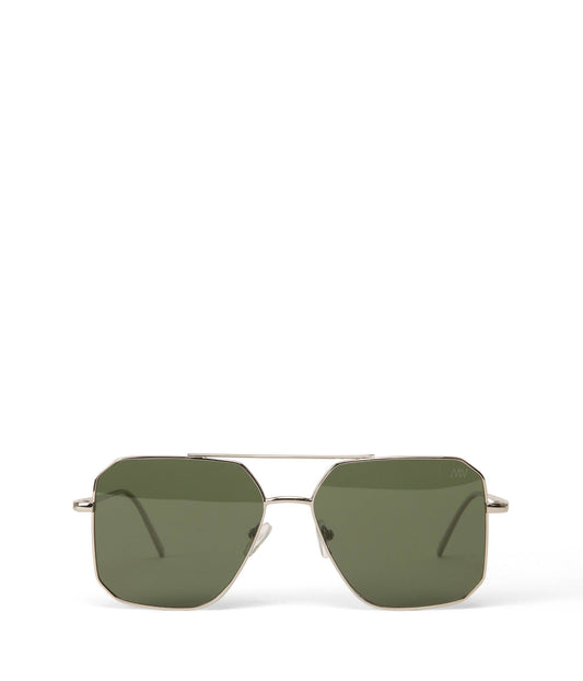 IZAN Aviator Sunglasses | Color: Grey, Green - variant::silver