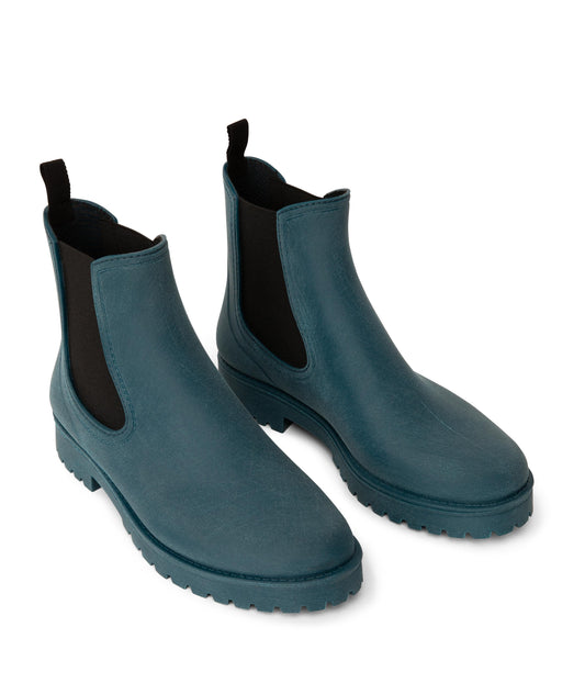 LANEY Women's Vegan Rain Boots | Color: Green - variant::teal