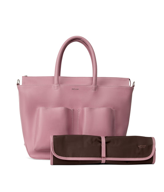 RAYLANMED Vegan Diaper Bag - Vintage | Color: Pink - variant::smoothie