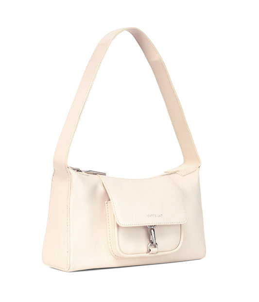 LOTI Vegan Shoulder Bag - Arbor | Color: White, Beige - variant::macadamia