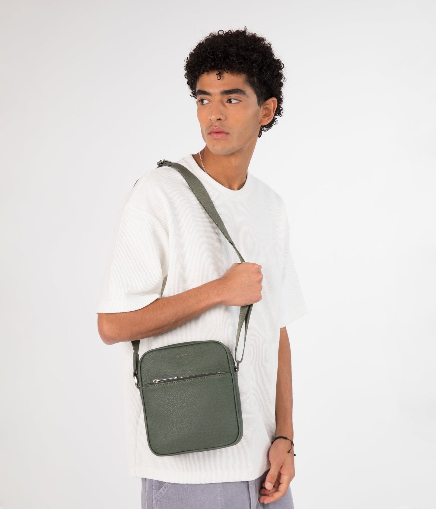 COENMINI Small Vegan Crossbody Bag - Purity | Color: Grey - variant::shade