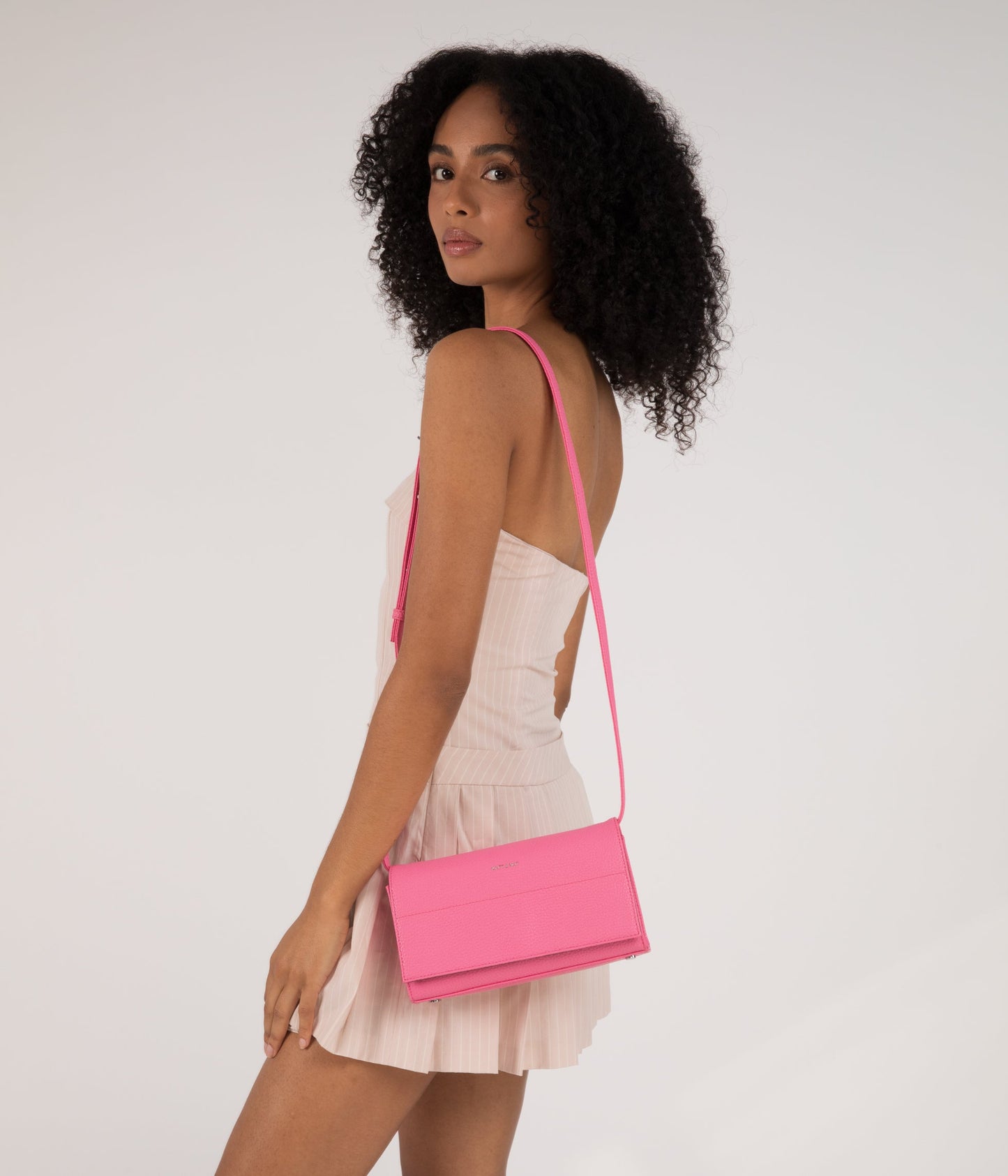 EMI Vegan Crossbody Bag - Purity | Color: Pink - variant::doll