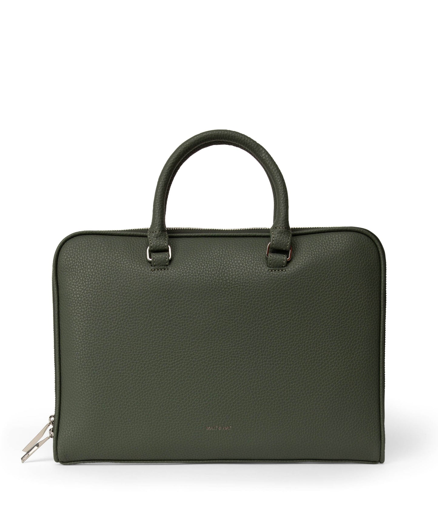 HOLDER Slim Vegan Briefcase - Purity | Color: Green - variant::forest