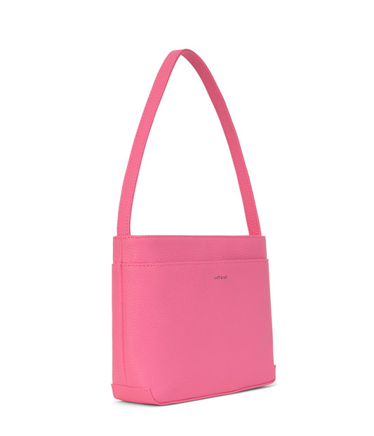 LUISA Vegan Shoulder Bag - Purity | Color: Pink - variant::rosebud
