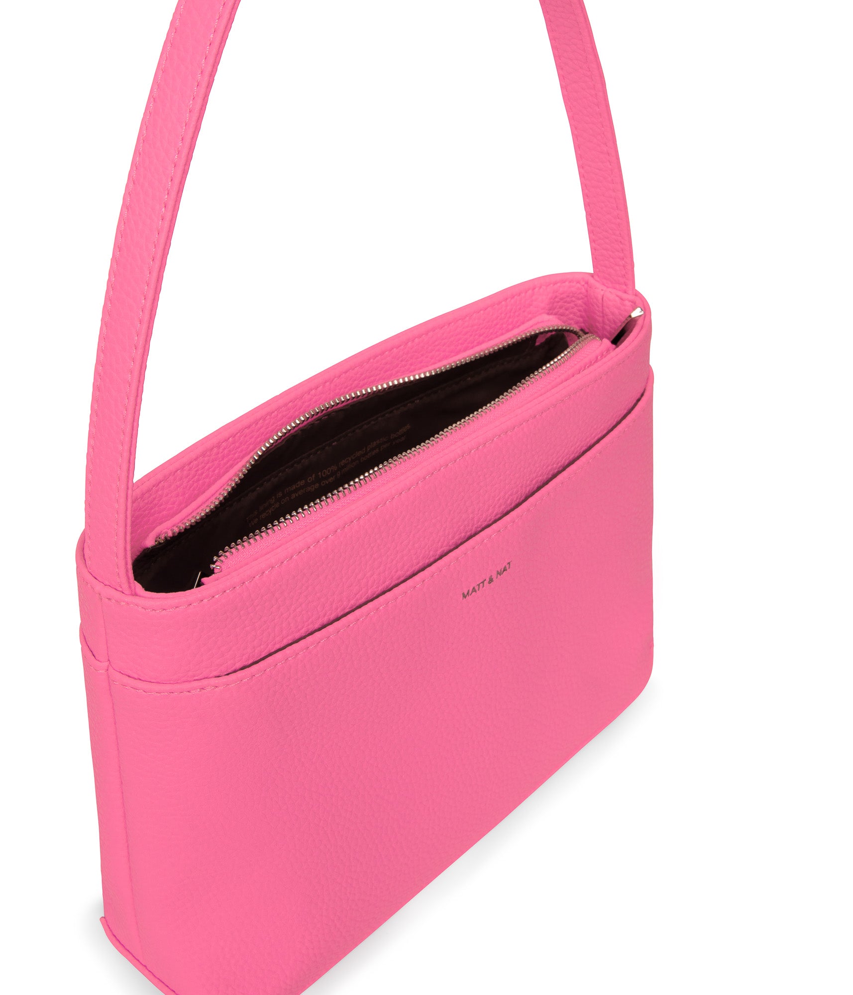 LUISA Vegan Shoulder Bag - Purity | Color: Pink - variant::rosebud
