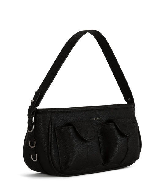 NOON Vegan Crossbody Bag - Purity | Color: Black - variant::black