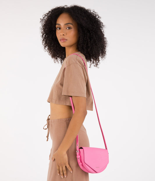 TWILL Vegan Saddle Bag - Purity | Color: Brown - variant::truffle
