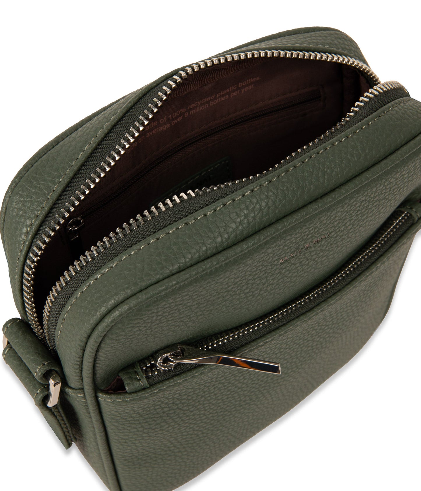 COENMINI Small Vegan Crossbody Bag - Purity | Color: Green - variant::forest