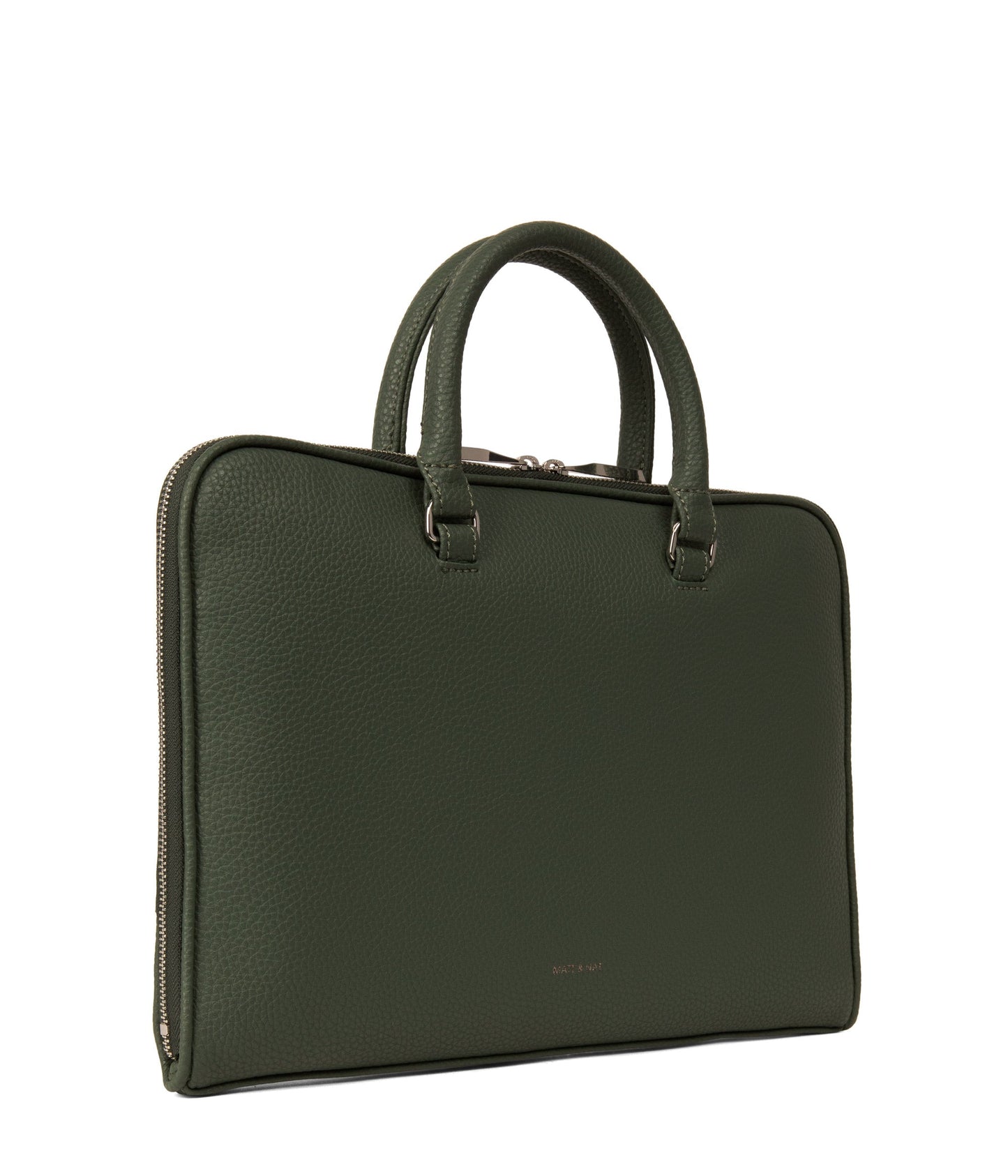 HOLDER Slim Vegan Briefcase - Purity | Color: Green - variant::forest