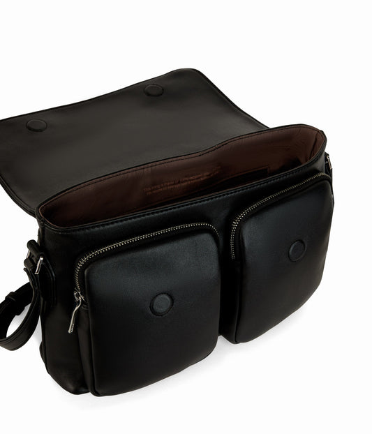 PEPI Vegan Crossbody Bag - Sol | Color: Black - variant::black