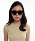 JAZI-2 Recycled Round Sunglasses | Color: Black, Grey - variant::black