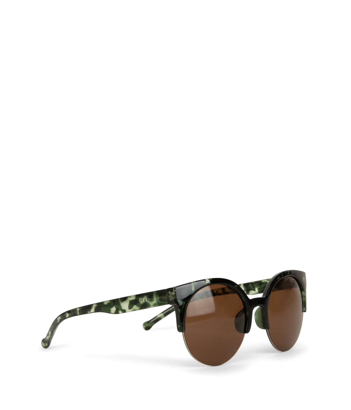 OVERT-2 Recycled Clubmaster Sunglasses | Color: Green, Brown - variant::green