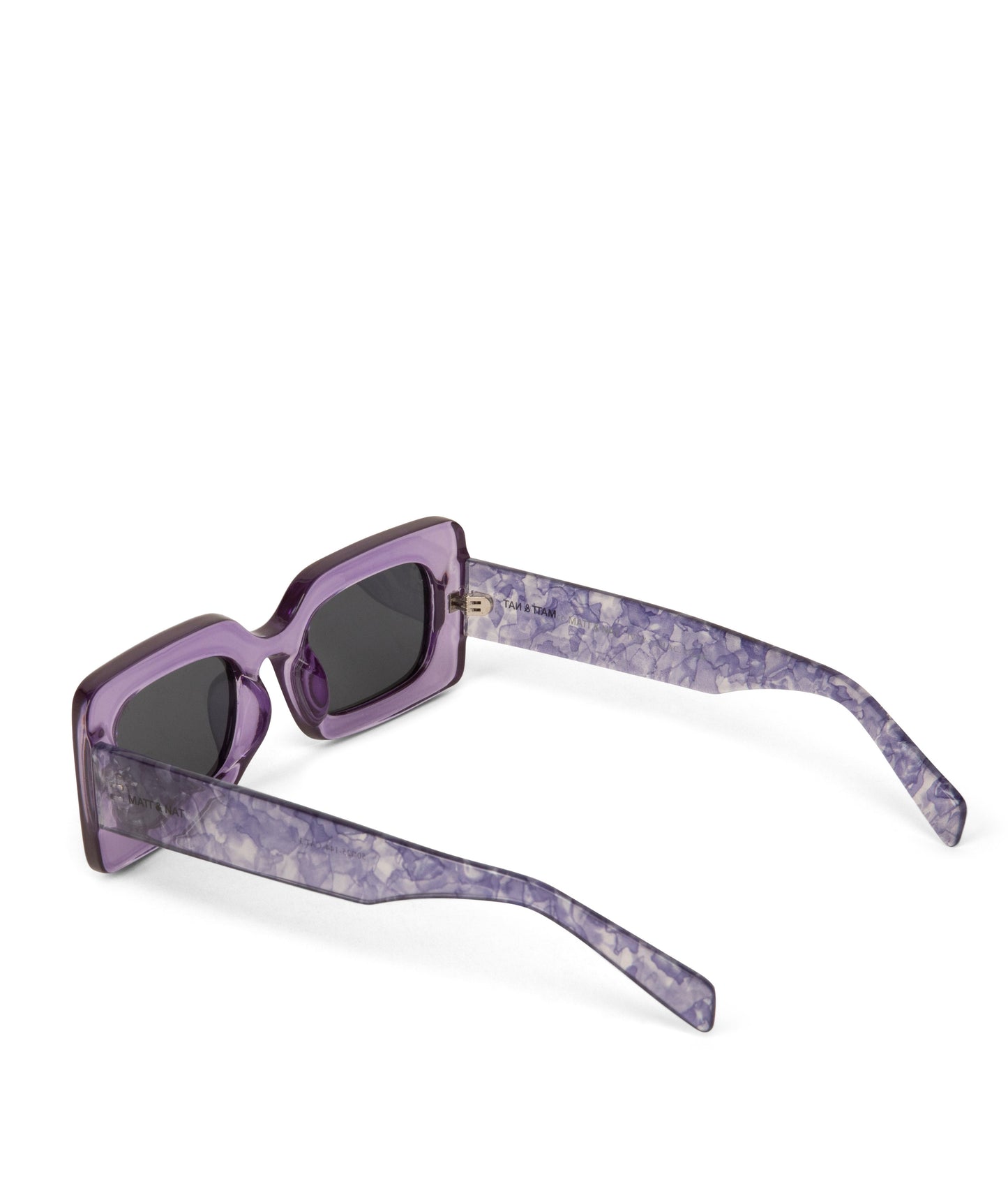 IVVY-2 Recycled Rectangle Sunglasses | Color: Purple, Grey - variant::lilac