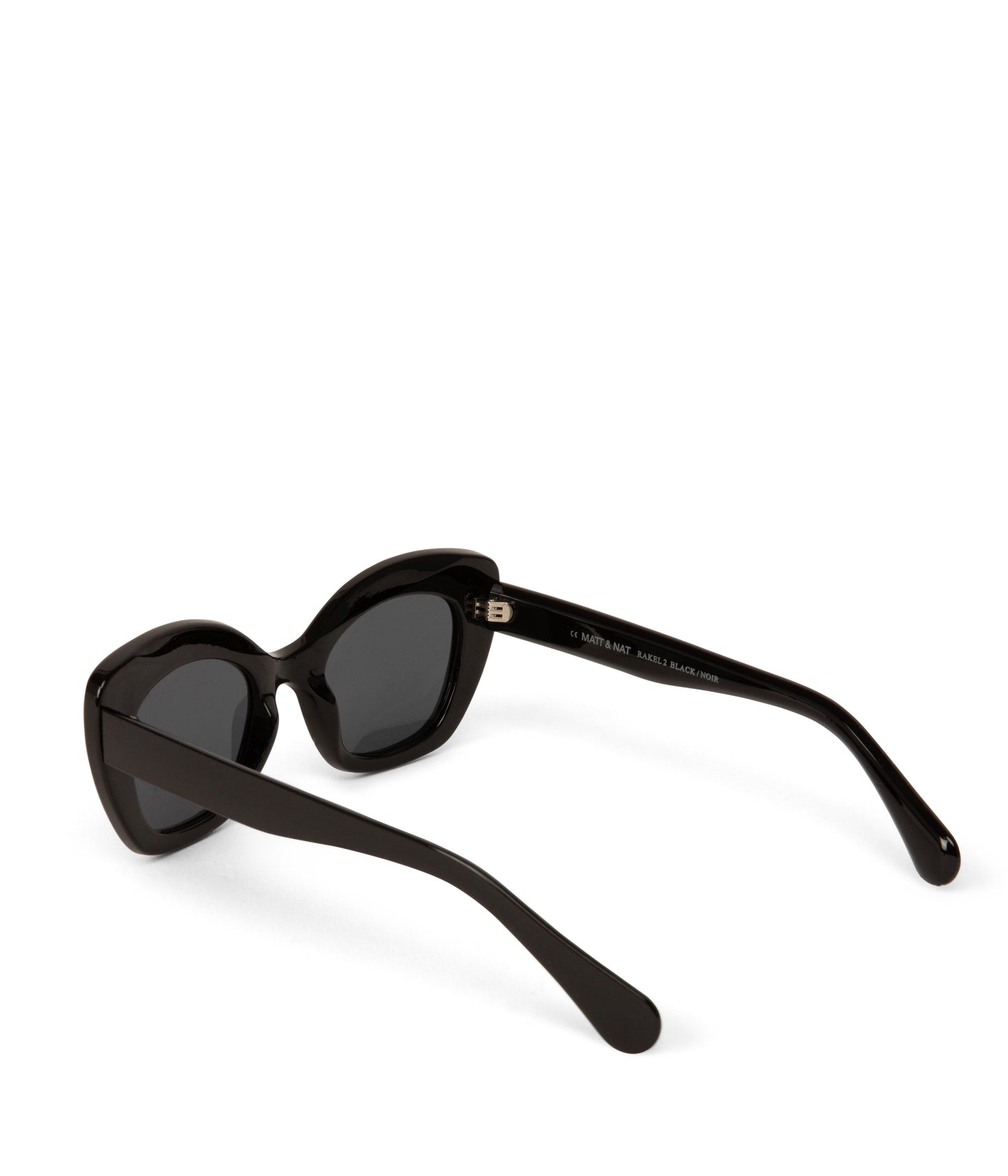 RAKEL-2 Recycled Cat-Eye Sunglasses | Color: Black, Grey - variant::black