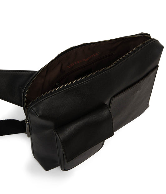TREY Vegan Sling Bag - Vintage | Color: Black - variant::black