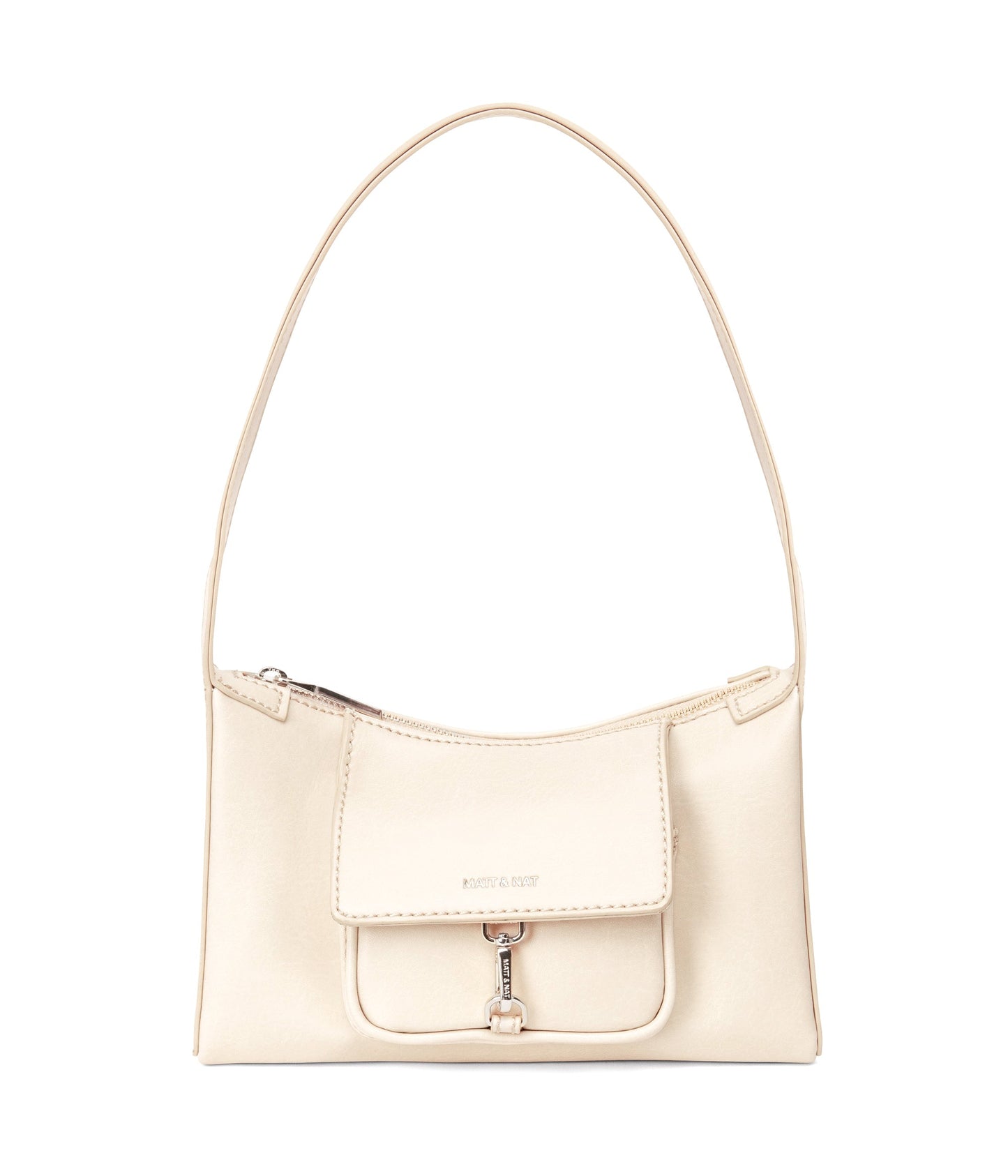 LOTI Vegan Shoulder Bag - Arbor | Color: White, Beige - variant::macadamia