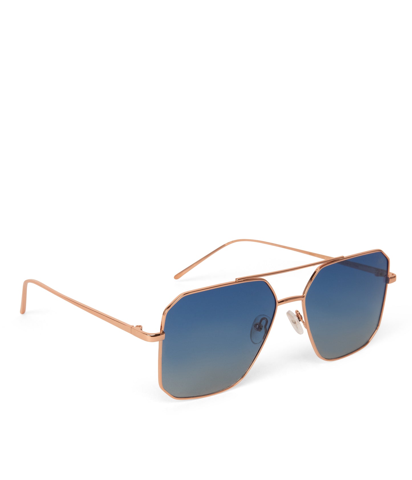 IZAN Aviator Sunglasses | Color: Pink Gold, Brown - variant::rose