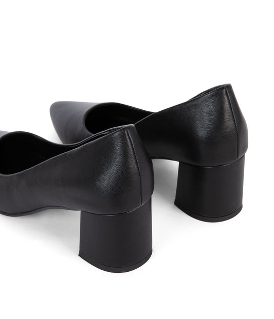 ALBA Women's Vegan Heels | Color: Black - variant::black