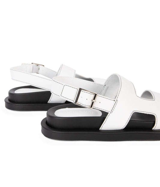 MOAI Women’s Vegan Sandals | Color: White - variant::white