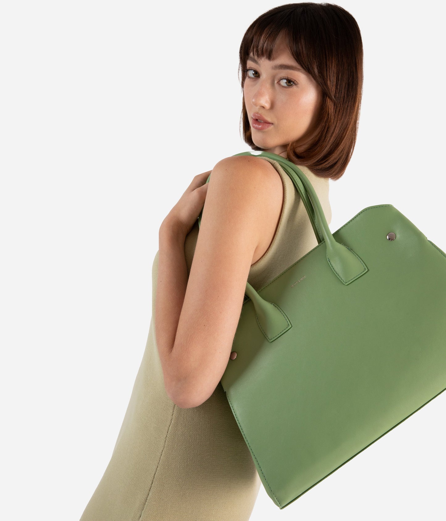 DILA Vegan Tote Bag – Forum | Color: Green - variant::chameleon