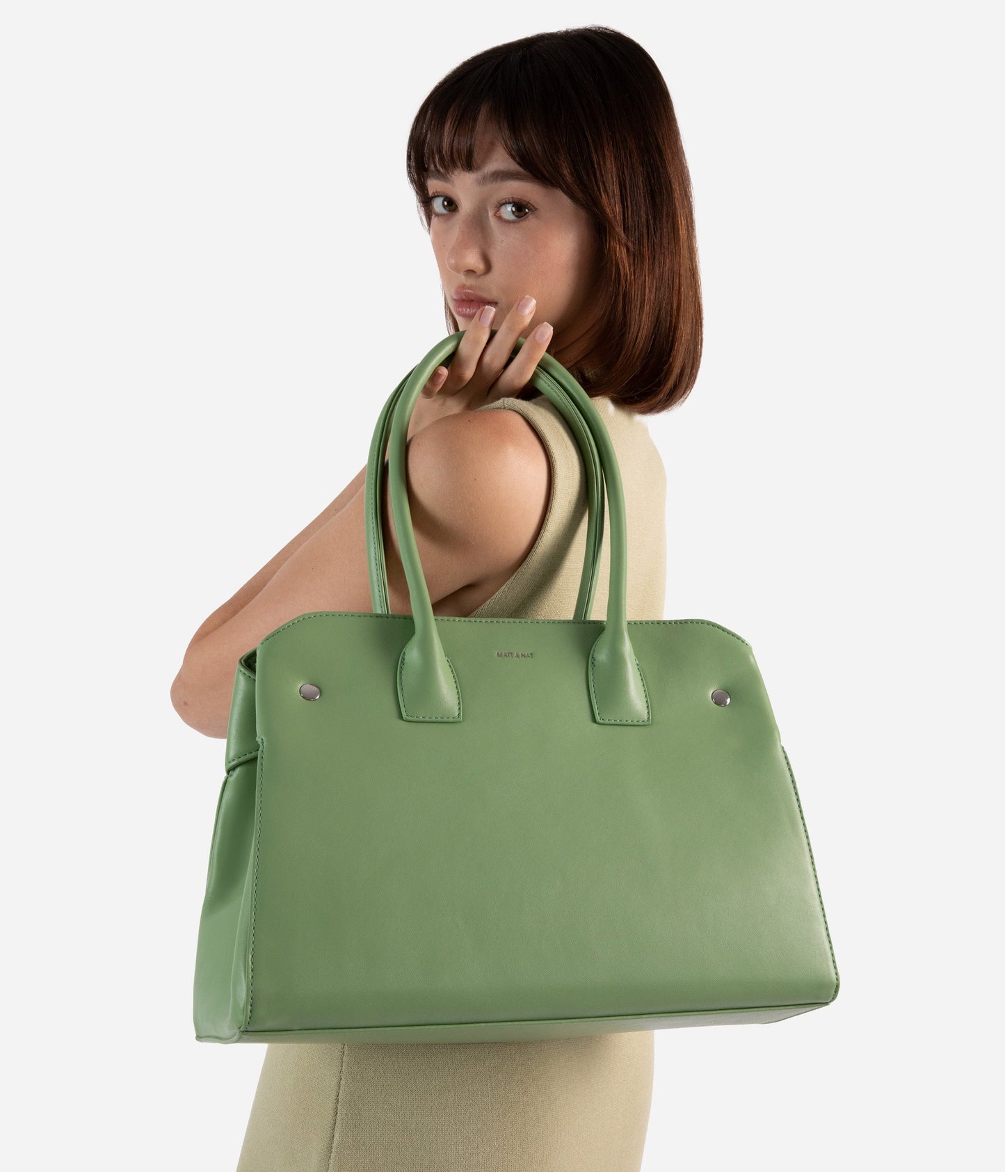 DILA Vegan Tote Bag – Forum | Color: Green - variant::chameleon