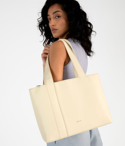 GARNI Vegan Tote Bag - Forum | Color: Yellow - variant::jasmine