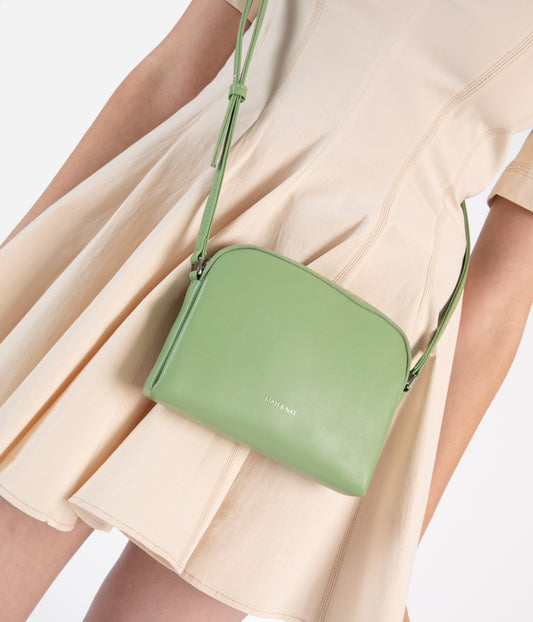 KRISTY Slim  Vegan Crossbody Bag - Forum | Color: Green - variant::chameleon